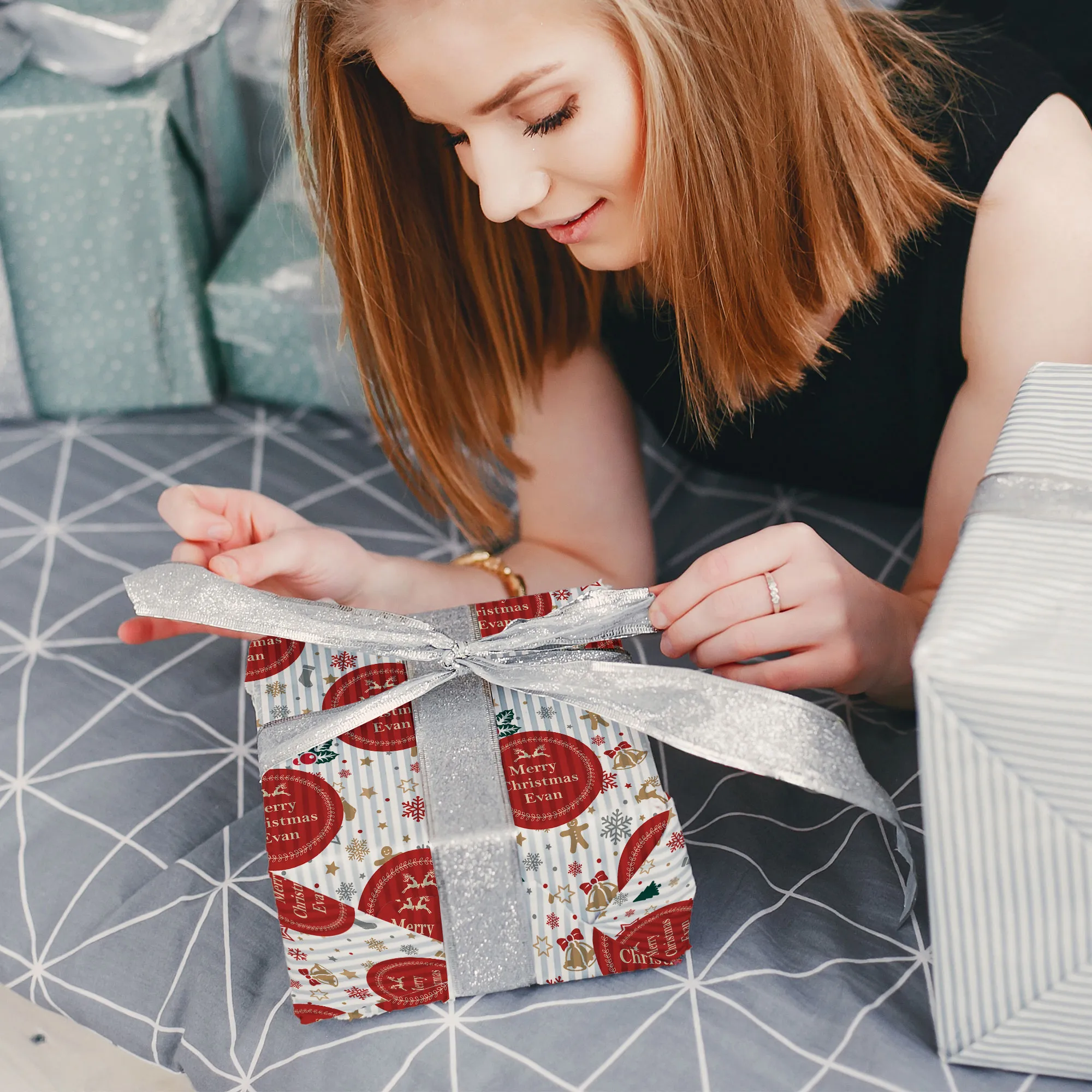 Cute Christmas Wrapping Paper image 3